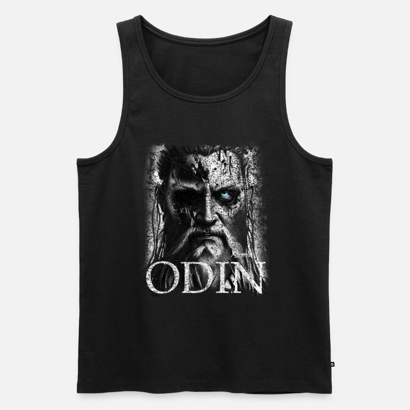 Odin - Männer Premium Bio Tank Top - Schwarz