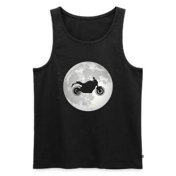 Pleine Lune - Moto - - Débardeur bio Premium Homme - noir - Devant - Michal (187cm)