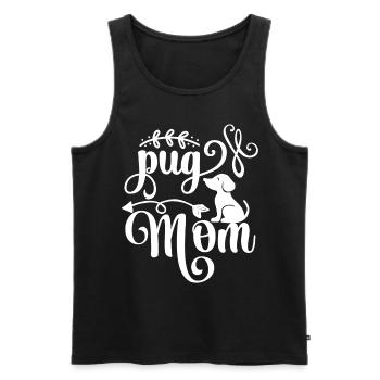 Pug Mama - Arrows - Black - Men's Premium Organic Tank Top - black - Front - Michal (187cm)