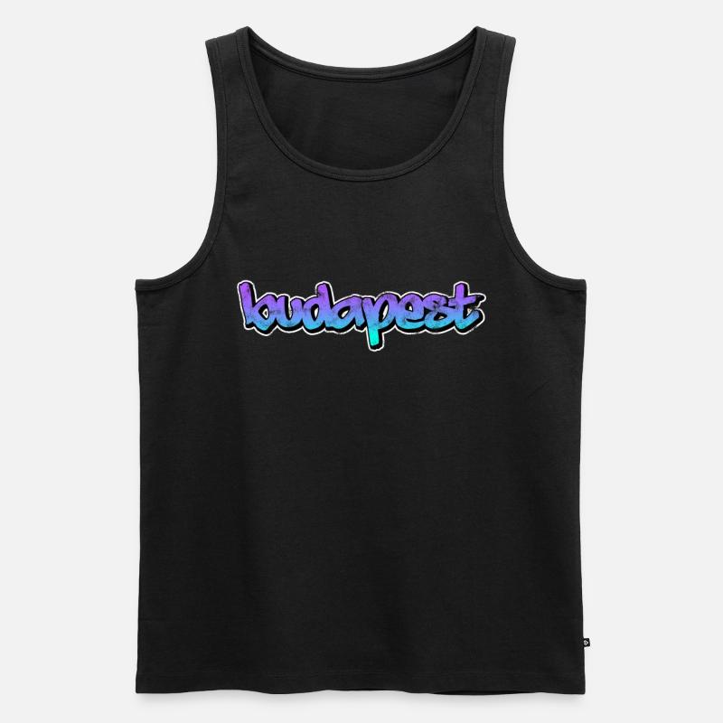 Budapest - Männer Premium Bio Tank Top - Schwarz