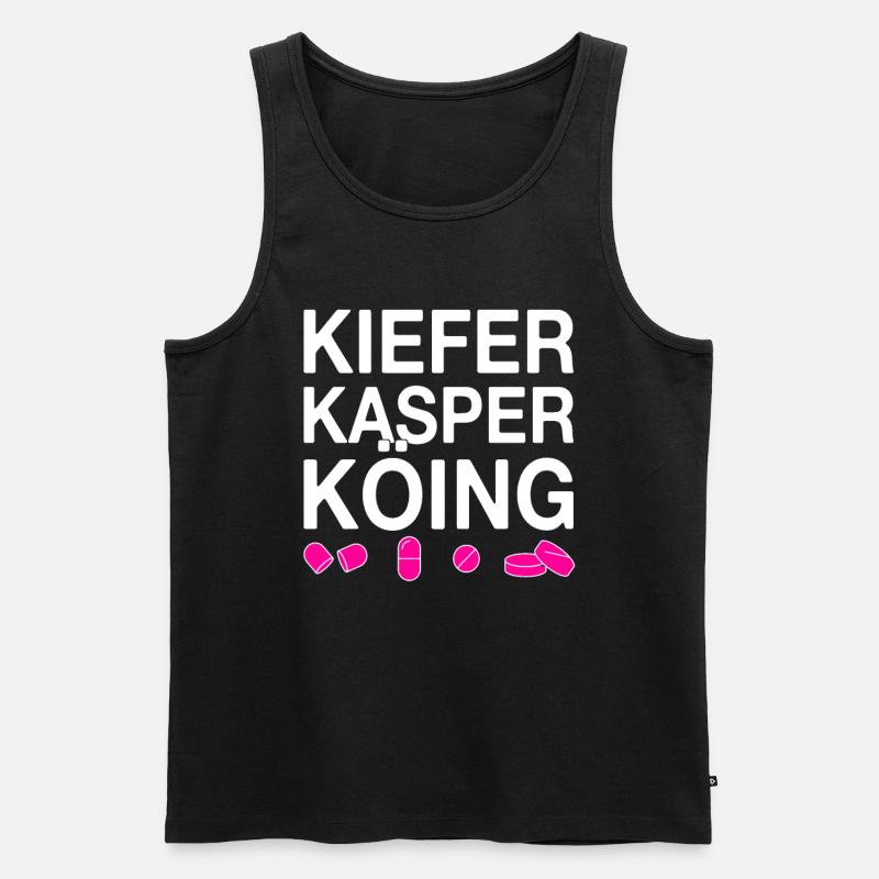 Techno party feiern Spruch - Männer Premium Bio Tank Top - Schwarz