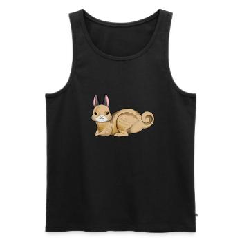 Kawaii Rabbit Mouse - Men's Premium Organic Tank Top - black - Front - AI Model Male 178 light (178cm)