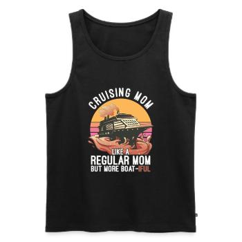 Cruise Mother's Day - Men's Premium Organic Tank Top - black - Front - Michal (187cm)