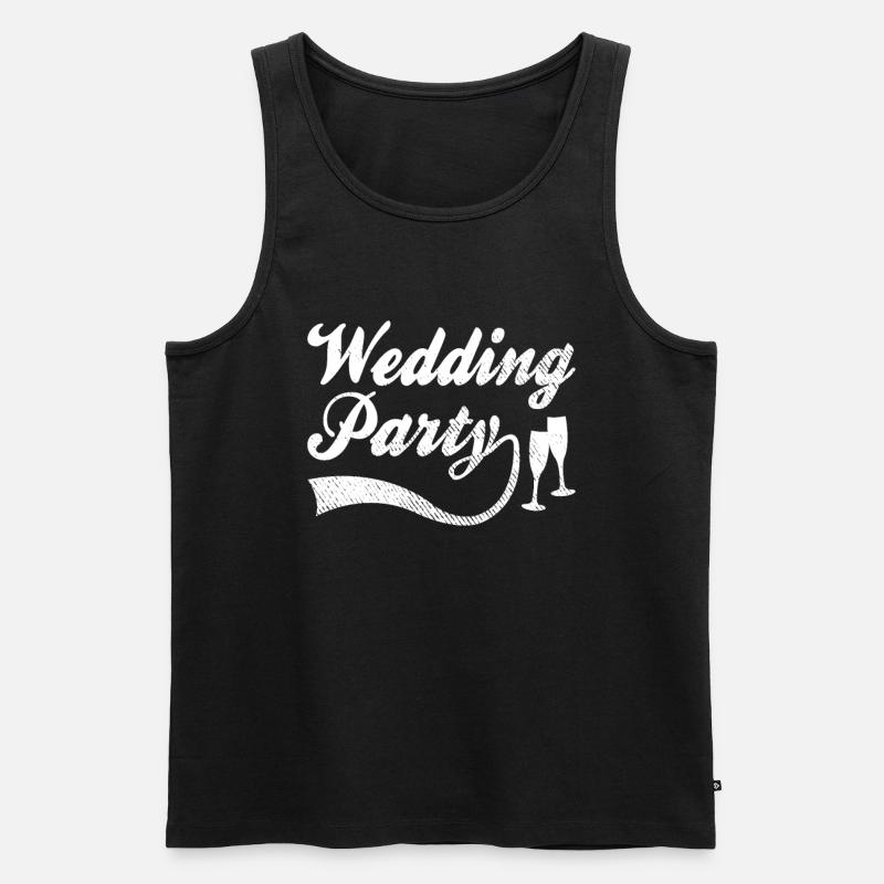 Hochzeitsfeier - Männer Premium Bio Tank Top - Schwarz