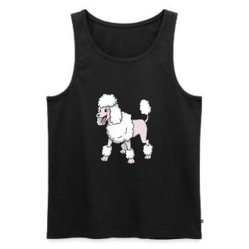 Kawaii Pudel - Männer Premium Bio Tank Top - Schwarz - Vorne - AI Model Male 178 light (178cm)