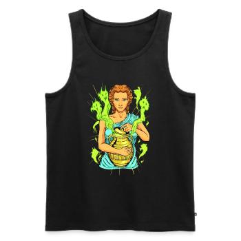 Pandora's Box - Men's Premium Organic Tank Top - black - Front - AI Model Male 178 light (178cm)