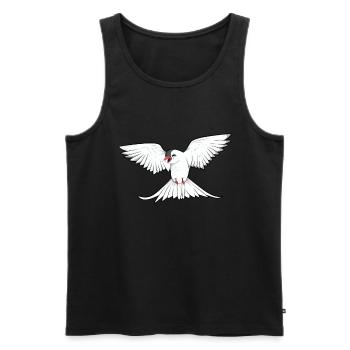 Kawaii Küstenseeschwalbe - Männer Premium Bio Tank Top - Schwarz - Vorne - AI Model Male 178 light (178cm)