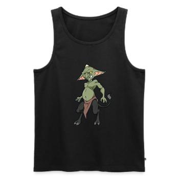Kallikantzaros - Männer Premium Bio Tank Top - Schwarz - Vorne - Michal (187cm)