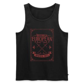 Schwertkämpfer - HEMA - Männer Premium Bio Tank Top - Schwarz - Vorne - AI Model Male 178 light (178cm)