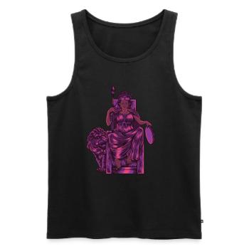 Phrygian goddess - Cybele - Men's Premium Organic Tank Top - black - Front - AI Model Male 178 light (178cm)