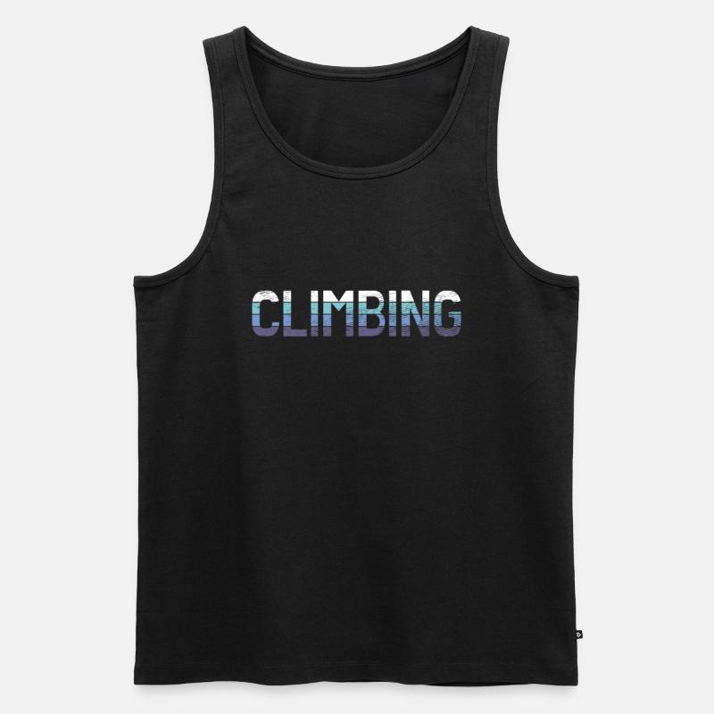 Klettern - Männer Premium Bio Tank Top - Schwarz