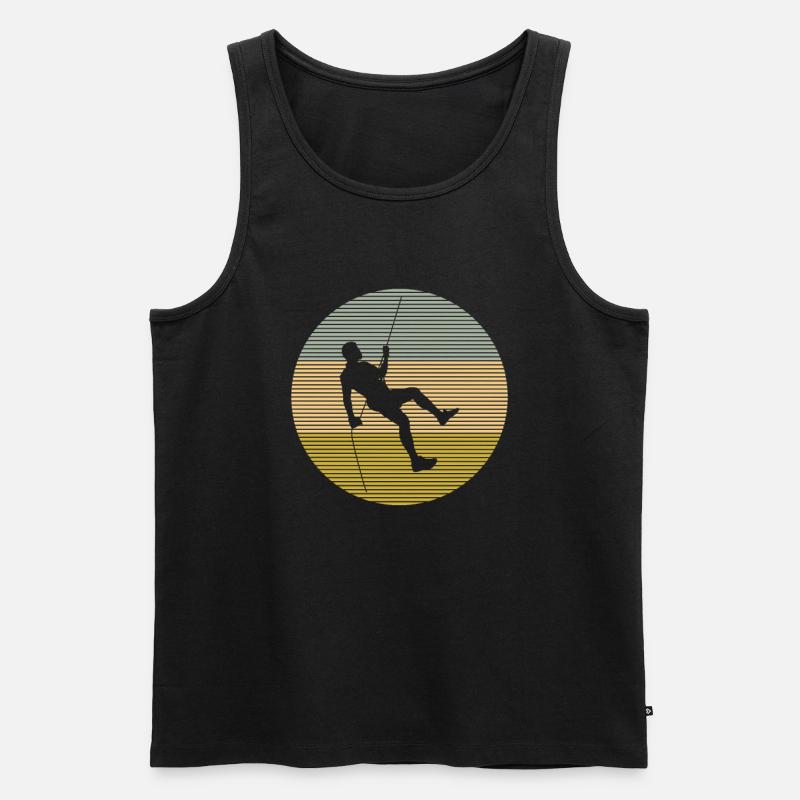 Klettern - Männer Premium Bio Tank Top - Schwarz