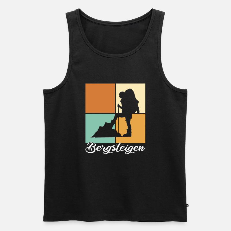 Bergsteigen - Männer Premium Bio Tank Top - Schwarz