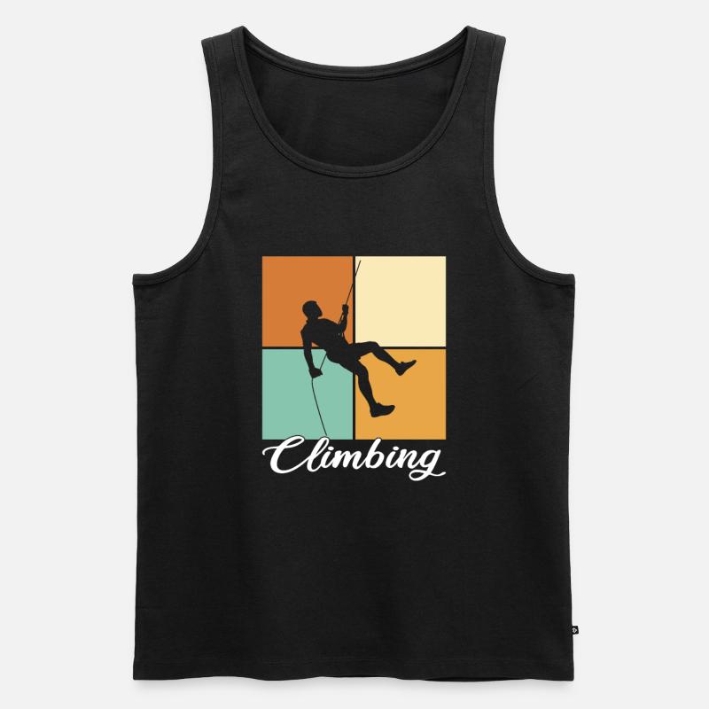 Klettern - Männer Premium Bio Tank Top - Schwarz