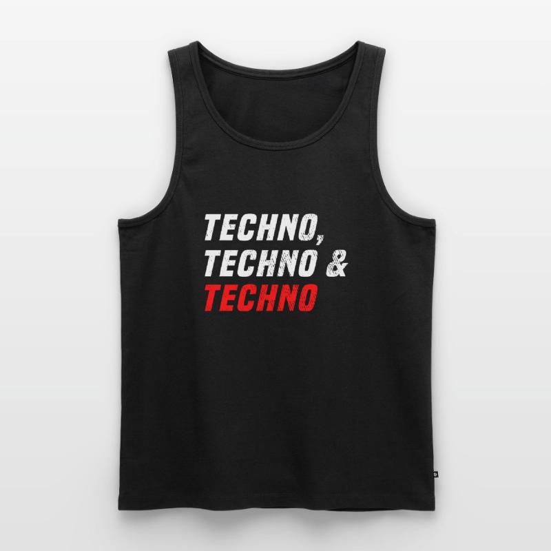 Techno Techno Techno Débardeur bio Premium Homme