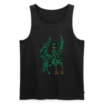 Hippogryph - Männer Premium Bio Tank Top - Schwarz - Vorne - Michal (187cm)