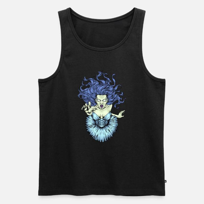 Banshee - Männer Premium Bio Tank Top - Schwarz