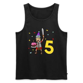 With Centurio - Children's Birthday 5 Years - Men's Premium Organic Tank Top - black - Front - Michal (187cm)