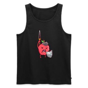 Jeu de rôle Personnage - Combattant - Apple - Débardeur bio Premium Homme - noir - Devant - Michal (187cm)