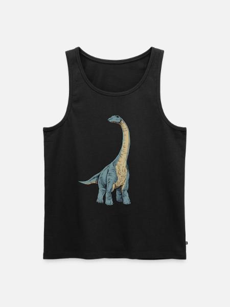 Dessin de l’Apatosaurus - Débardeur bio Premium Homme - noir