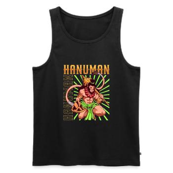 Hindu God - Lakshmi - Men's Premium Organic Tank Top - black - Front - AI Model Male 178 light (178cm)