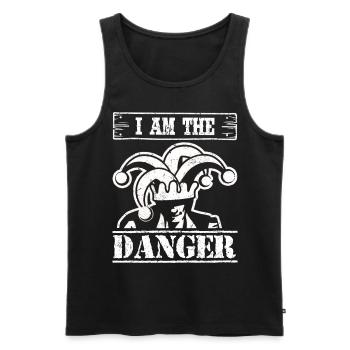 Cowboy - Männer Premium Bio Tank Top - Schwarz - Vorne - AI Model Male 178 light (178cm)