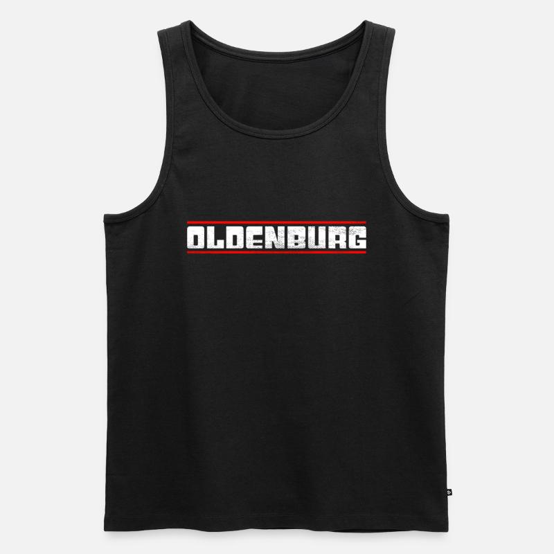 Oldenburg - Männer Premium Bio Tank Top - Schwarz