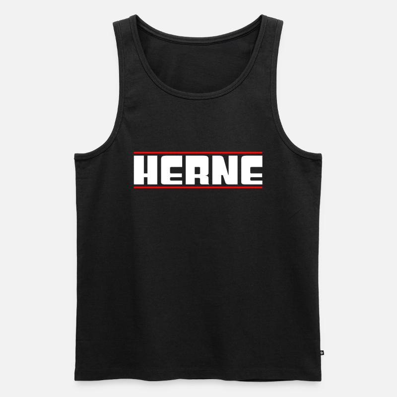 Herne - Männer Premium Bio Tank Top - Schwarz