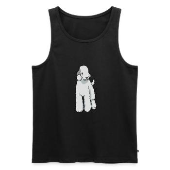 Kawaii Bedlington Terrier - Débardeur bio Premium Homme - noir - Devant - Michal (187cm)