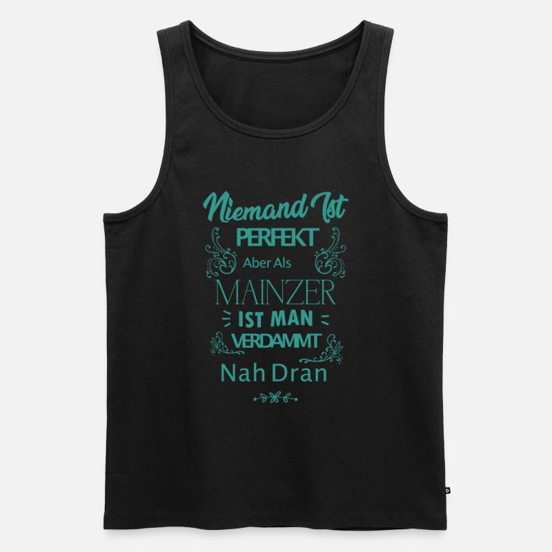 Mainz Mainzer Spruch - Männer Premium Bio Tank Top - Schwarz