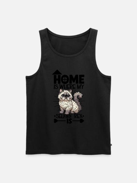 Home - Selkirk Rex - Men's Premium Organic Tank Top - black