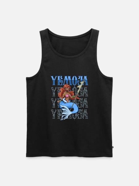 Yoruba God - Yemoja - Men's Premium Organic Tank Top - black