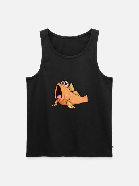 Kawaii Mudskipper - Men's Premium Organic Tank Top - black