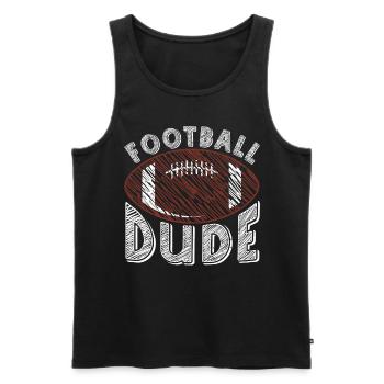 Football Dude Football Américain Sports Américains - Débardeur bio Premium Homme - noir - Devant - Michal (187cm)