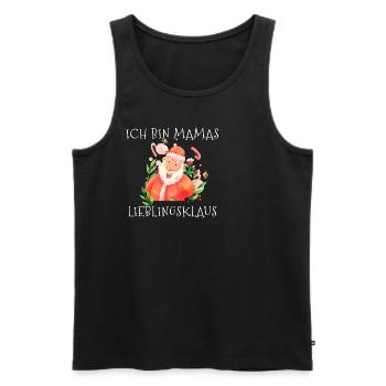 Ich bin Mamas Lieblingsklaus Weihnachtsgeschenk - Männer Premium Bio Tank Top - Schwarz - Vorne - AI Model Male 178 light (178cm)