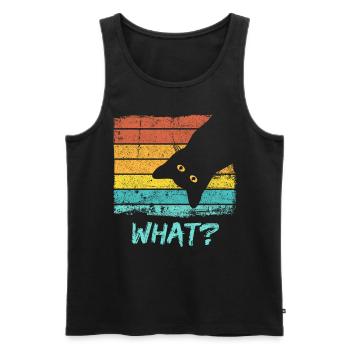 Katze Katzenmotiv Katzen T-Shirt Katzen Geschenk - Männer Premium Bio Tank Top - Schwarz - Vorne - AI Model Male 178 light (178cm)