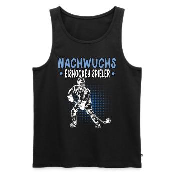 Nachwuchs Eishockey Spieler Hockey junge - Männer Premium Bio Tank Top - Schwarz - Vorne - Michal (187cm)
