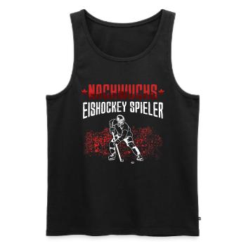Nachwuchs Eishockey Spieler Hockey junge - Männer Premium Bio Tank Top - Schwarz - Vorne - Michal (187cm)