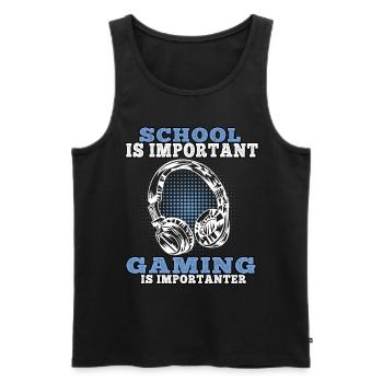 Jouer à des jeux vidéo importants Gamer Gaming Gamers - Débardeur bio Premium Homme - noir - Devant - Michal (187cm)
