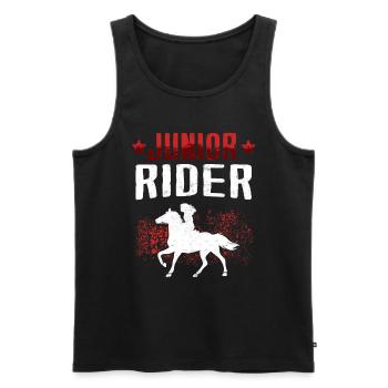 Riding on horseback Young Rider Rider - Men's Premium Organic Tank Top - black - Front - AI Model Male 178 light (178cm)