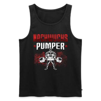 Nachwuchs Pumper Pumpen Fitnesstudio Fitness Gym - Männer Premium Bio Tank Top - Schwarz - Vorne - AI Model Male 178 light (178cm)