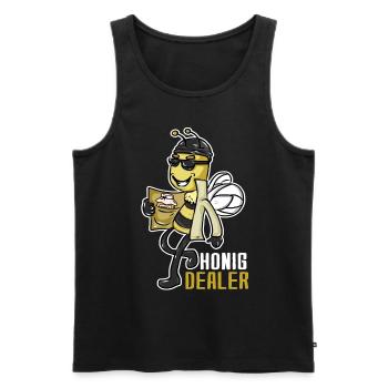 Honig Dealer Imker Honig Biene Imkerei Bienenzucht - Männer Premium Bio Tank Top - Schwarz - Vorne - Michal (187cm)