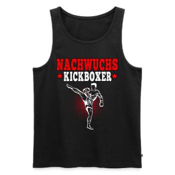 Kickboxen Nachwuchs Kickboxer Muay Thai Kampfsport - Männer Premium Bio Tank Top - Schwarz - Vorne - Michal (187cm)