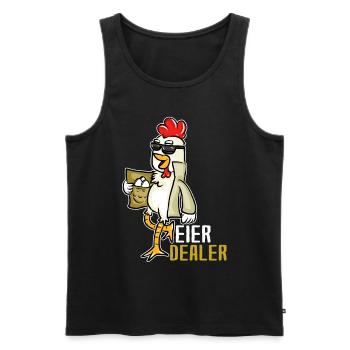 Eier Dealer Hühner Ei Hahn Landwirt Hühnerstall - Männer Premium Bio Tank Top - Schwarz - Vorne - Michal (187cm)