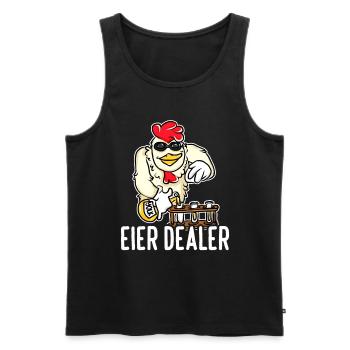 Eier Dealer Hühner Ei Hahn Landwirt Hühnerstall - Männer Premium Bio Tank Top - Schwarz - Vorne - Michal (187cm)