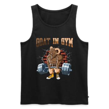 Fitness Training Pumps Gorilla Deadlift Fitness - Men's Premium Organic Tank Top - black - Front - AI Model Male 178 light (178cm)