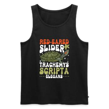 Red-eared Turtle - Men's Premium Organic Tank Top - black - Front - AI Model Male 178 light (178cm)