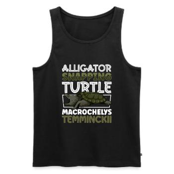 Alligator turtle - Men's Premium Organic Tank Top - black - Front - AI Model Male 178 light (178cm)