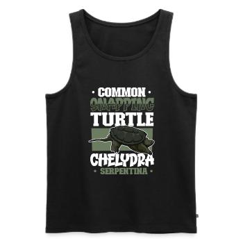 Snapping Turtle - Men's Premium Organic Tank Top - black - Front - AI Model Male 178 light (178cm)