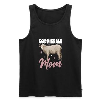 Corriedale Domestic Sheep Mom - Men's Premium Organic Tank Top - black - Front - Michal (187cm)